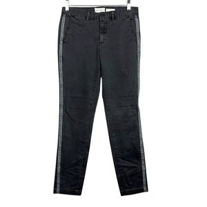Chino by Anthropologie Womens Pants Size 26 Relaxed Fit Mid Rise Black‎